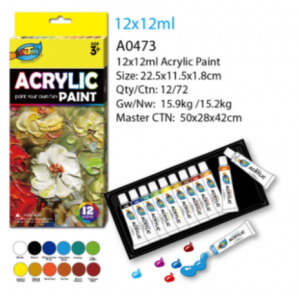 12*12ml Acrylic Paint