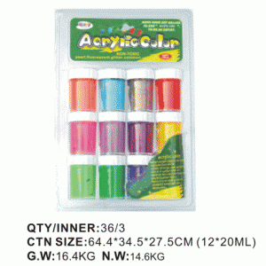 12 color x 20ml Acrylic Paint