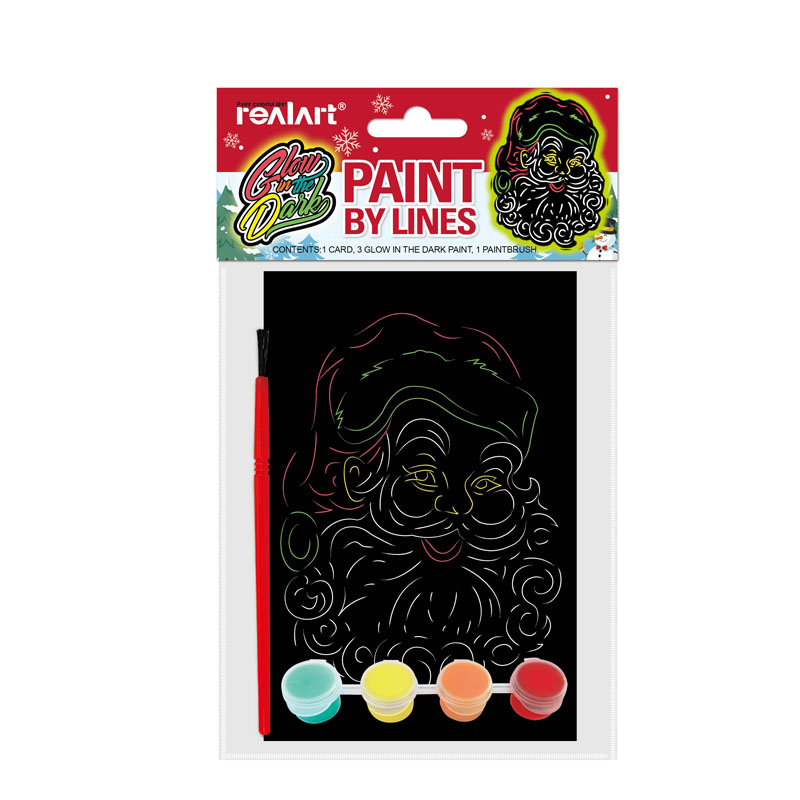 Glow in the Dark DIY Painting Kit 2 - Santa Claus